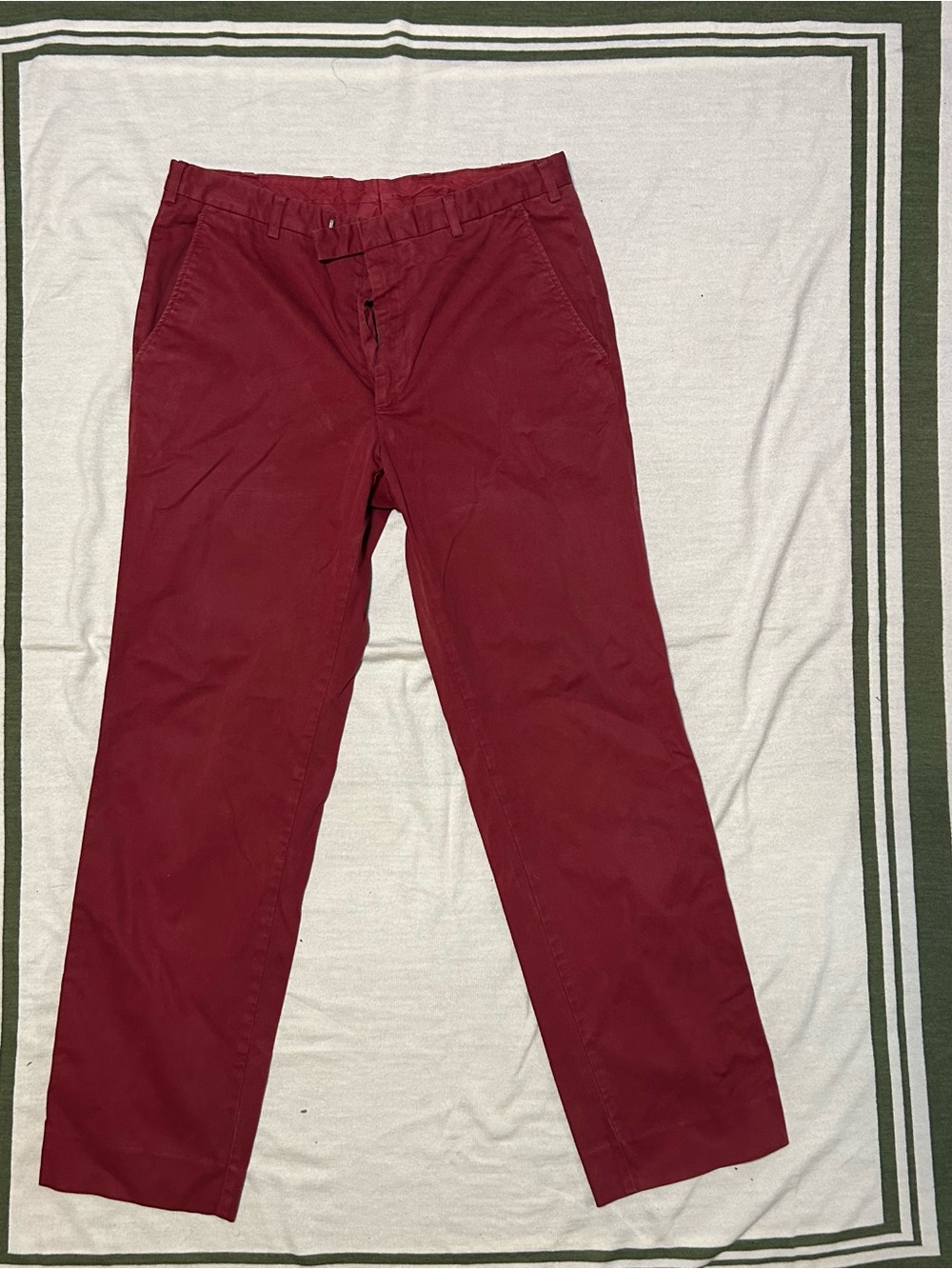 Valentino Burgundy Chino Pants